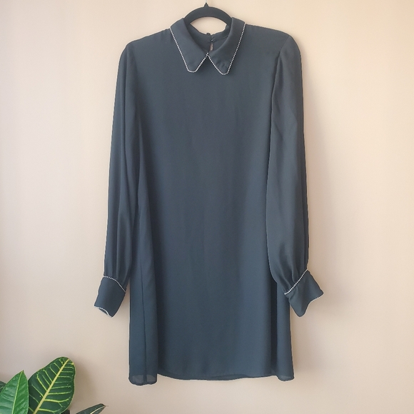 ANTHROPOLOGY Avec Les Filles Black Mini Dress - Picture 4 of 16